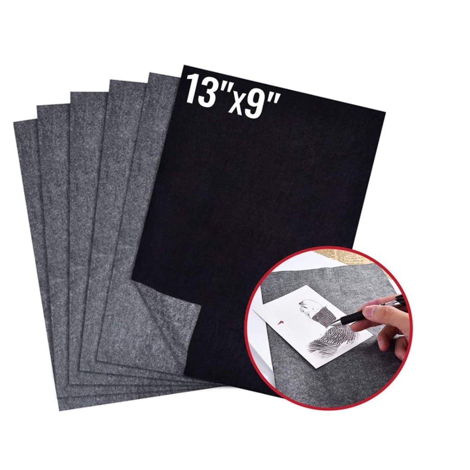 100Pcs Carbon Copy Paper for Tracing Transfer Graphite Painting